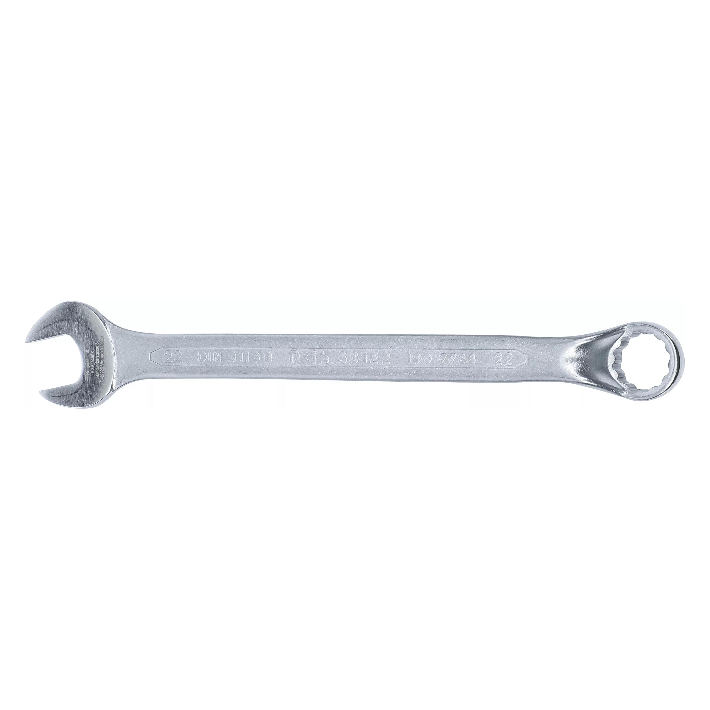 BGS Maul-Ringschlüssel, gekröpft SW 22 mm (22 mm) (30122)