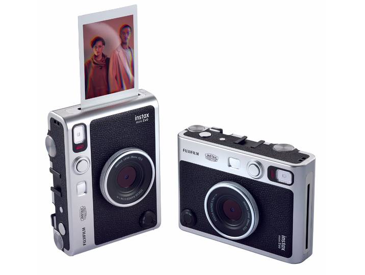 Fujifilm Instax mini Evo Film Sofort-Bild – Sofortbildkamera/Polaroid Kamera – schwarz