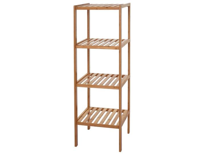 MCW Badregal Braun, Holz, 34x110x33 cm, Badezimmer, Badezimmerregale, Badregale