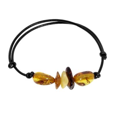 Armband OSTSEE-SCHMUCK "Ostsee-Schmuck Armband Urte Armband Urte", braun, Armbänder, Damen, 19cm, Bernstein, Armband