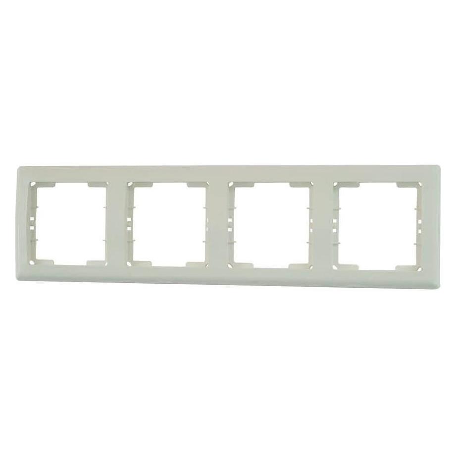 Mutlusan Daria 4-fach Rahmen horizontal Weiss für 4 Module (31529174)