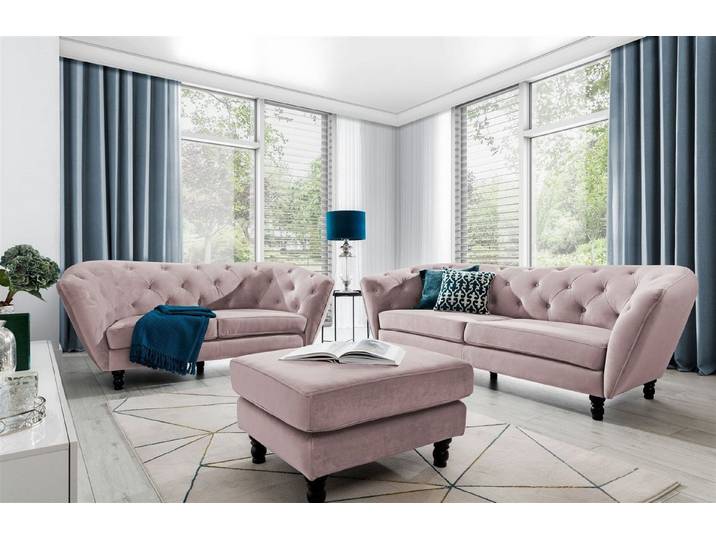 Fun Möbel Polstergarnitur Sofa-Set 3-2-1 Designer-Sofa Charlotte Stoff, (3-tlg., Sofa-Set 3-2-1 Designer-Sofa Charlotte Stoff)