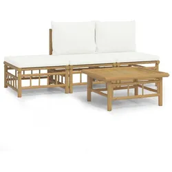 vidaXL, Gartenlounge, Feldstetten (2x Mittelteil + Fussstütze + Tisch)