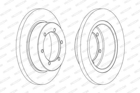 FERODO FCR327A Brake disc