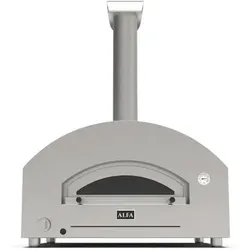 Alfa Forni Futuro 4 Pizze, Gas/Hybrid, Silber Schwarz