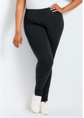 Plus Size Women's High Rise Legging by Avenue in Black (Size 18/20)