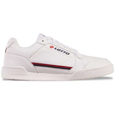 Sneaker LOTTO, Damen, Gr. 40, rot (weiß, rot), Kunstfaser, Synthetik, clean, Schuhe Sneaker, - besonders vielseitig zu kombinieren