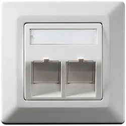 KERPEN DATACOM Keystone-Wanddose 2-fach RAL9010 KDA4A0KU2400001
