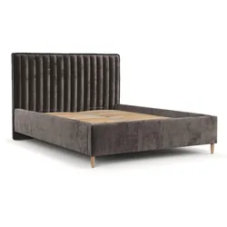 POLSTERBETT Aria 140/200 cm Braun im Lotta Stoff