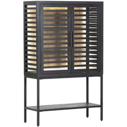 Gutmann Factory Vitrine Showcase Holz Schwarz