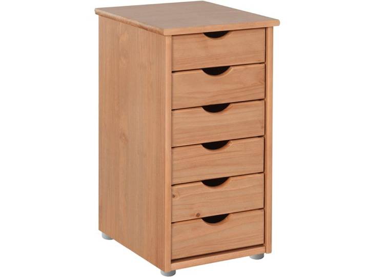 Gava-commode Avec 6 Tiroirs En Pin Naturel