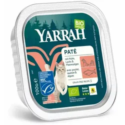 Yarrah Katze Pastete - Lachs mit Seaweed bio 100g