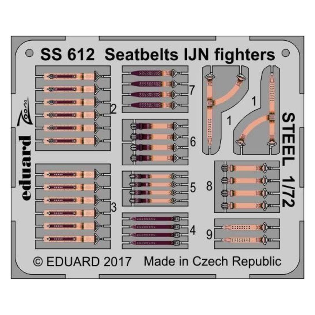 Eduard Seatbelts IJN fighters STEEL (SS612)