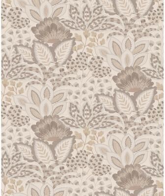 York Wallcoverings - Catherine Neutral Botanical Wallpaper