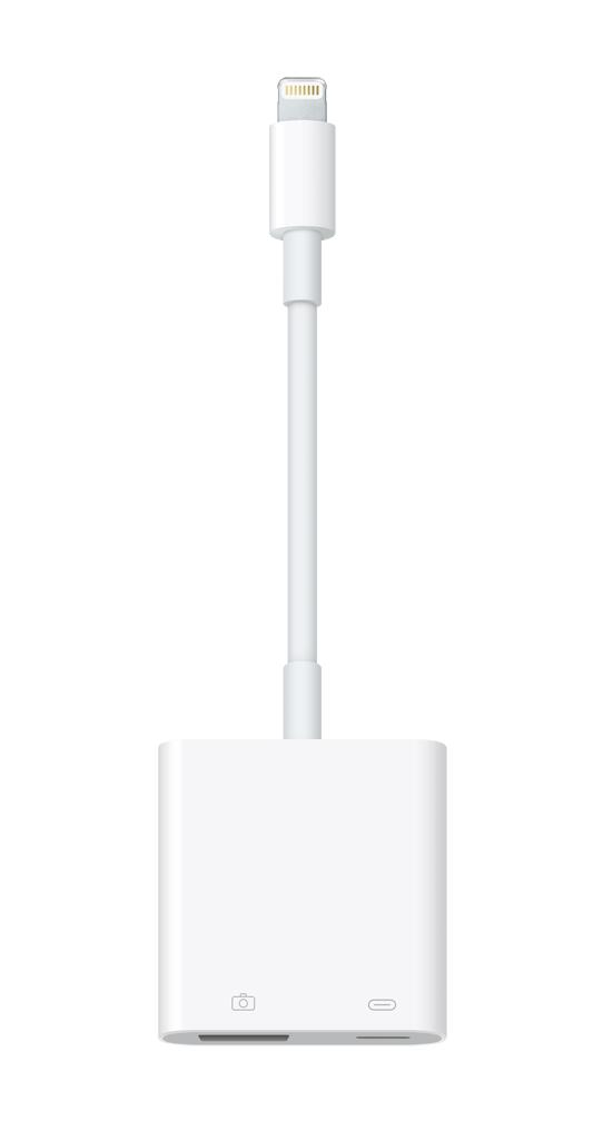Apple Adapter von Lightning auf USB 3.0 Kamera & Lightning, weiß MX5J3ZM/A