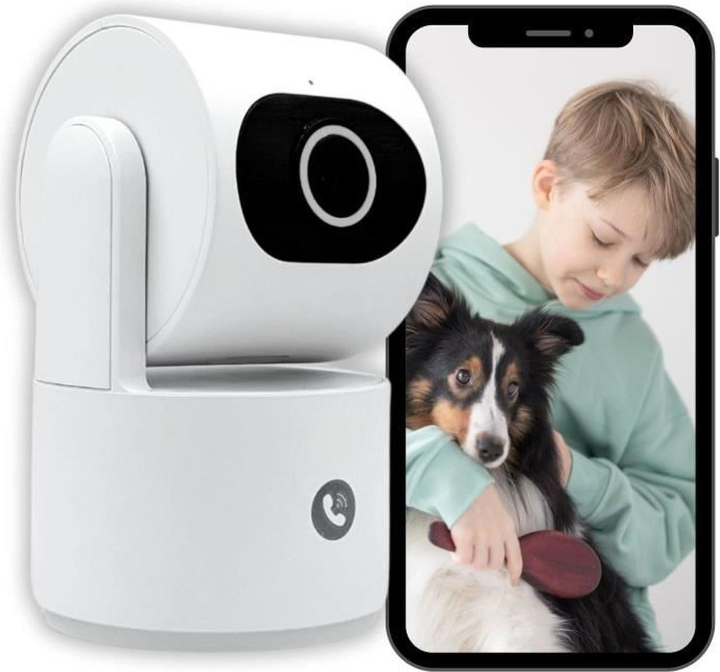 Konyks Camini Care 2 Binnenbeveiligingscamera - Wifi met sirene en videobelknop