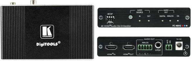 Kramer Electronics FC-46H2, Mini-USB, 5 V, 370 mA, 120 mm, 71,5 mm, 24,4 mm