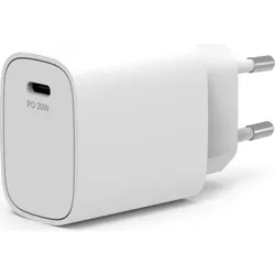 Port Designs PORT Connect - Strmforsyningsadapter - lomme - 20 Watt - 3 A - PD (24 pin USB-C) (20 W, 1 Port), USB Ladegerät, Weiss