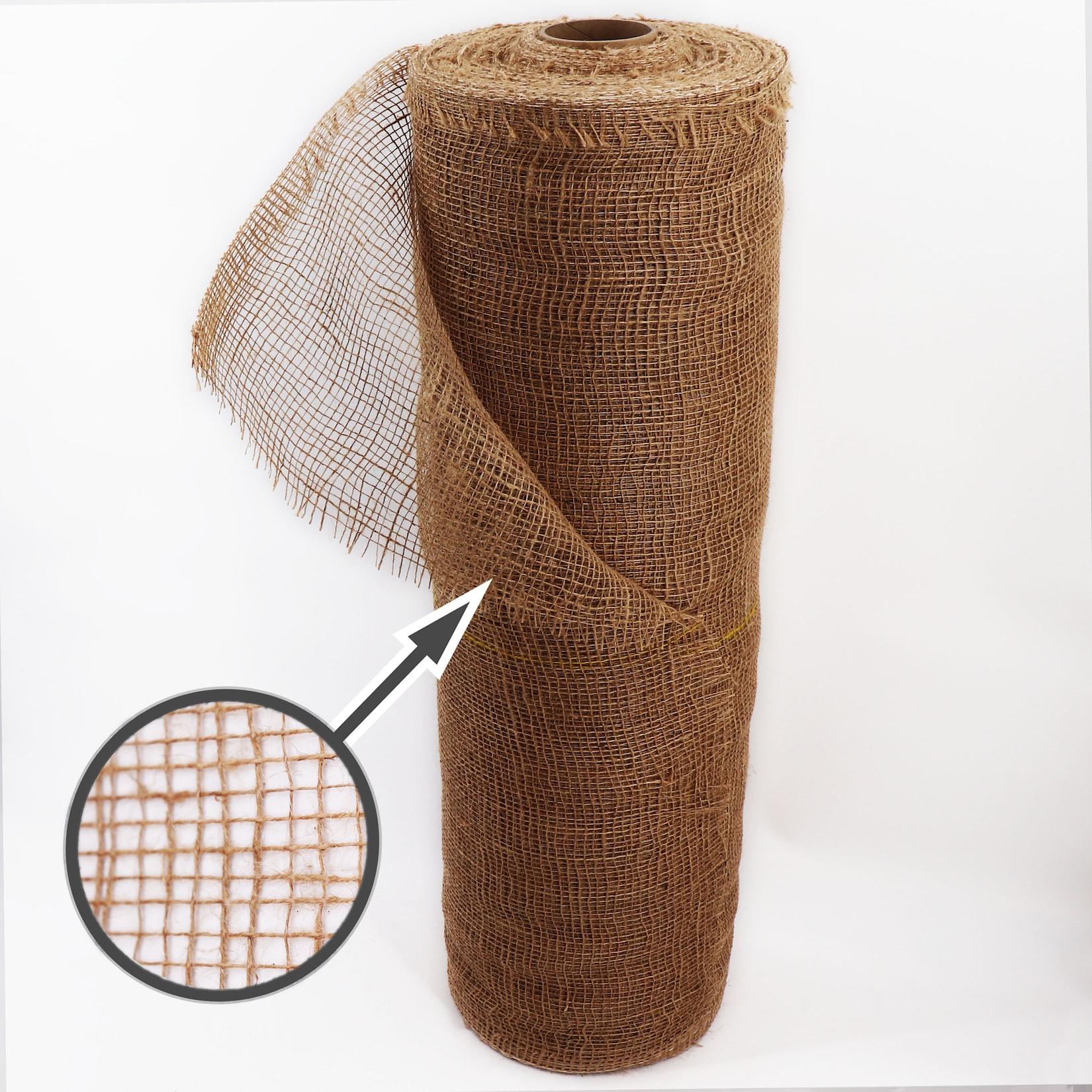 Aquagart 40m x 1m Jutegewebe 105g/m² Jutematte Gartenjute Jute Stoff Sackleinen Juteband