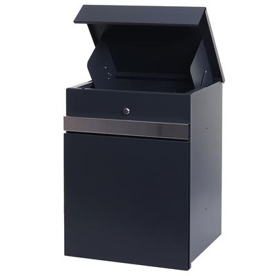 Mendler Paketkasten HWC-K41, Paketbox Paketfach Paketstation Briefkasten, Metall ~ verzinkt anthrazit-Edelstahl