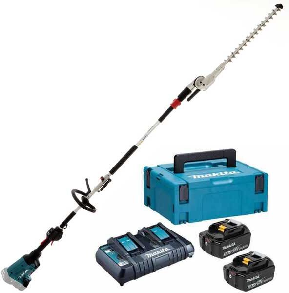 Akku-Heckenschere 36V Makita DUX60 - Akkus 2x18V 5Ah, Multifunktion