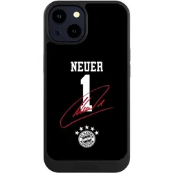 Nivocase Hülle für Apple iPhone 14 Handyhülle NIVOcore Case Schwarz FC Bayern München FCB Manuel Neuer (Apple iPhone 14), Smartphone Hülle, Schwarz