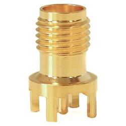 Mueller Electric BU-1420701231 Adapterstecker SMA-Buchse - Leiterplatte gerade Messing