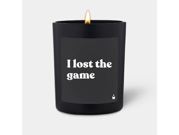 Duftkerze Schwarz Flowery I lost the game