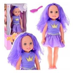 Lean Toys Lean Puppe Im Kleid Mit Krone Langes Haar Lila Bürste 38Cm (66583790)