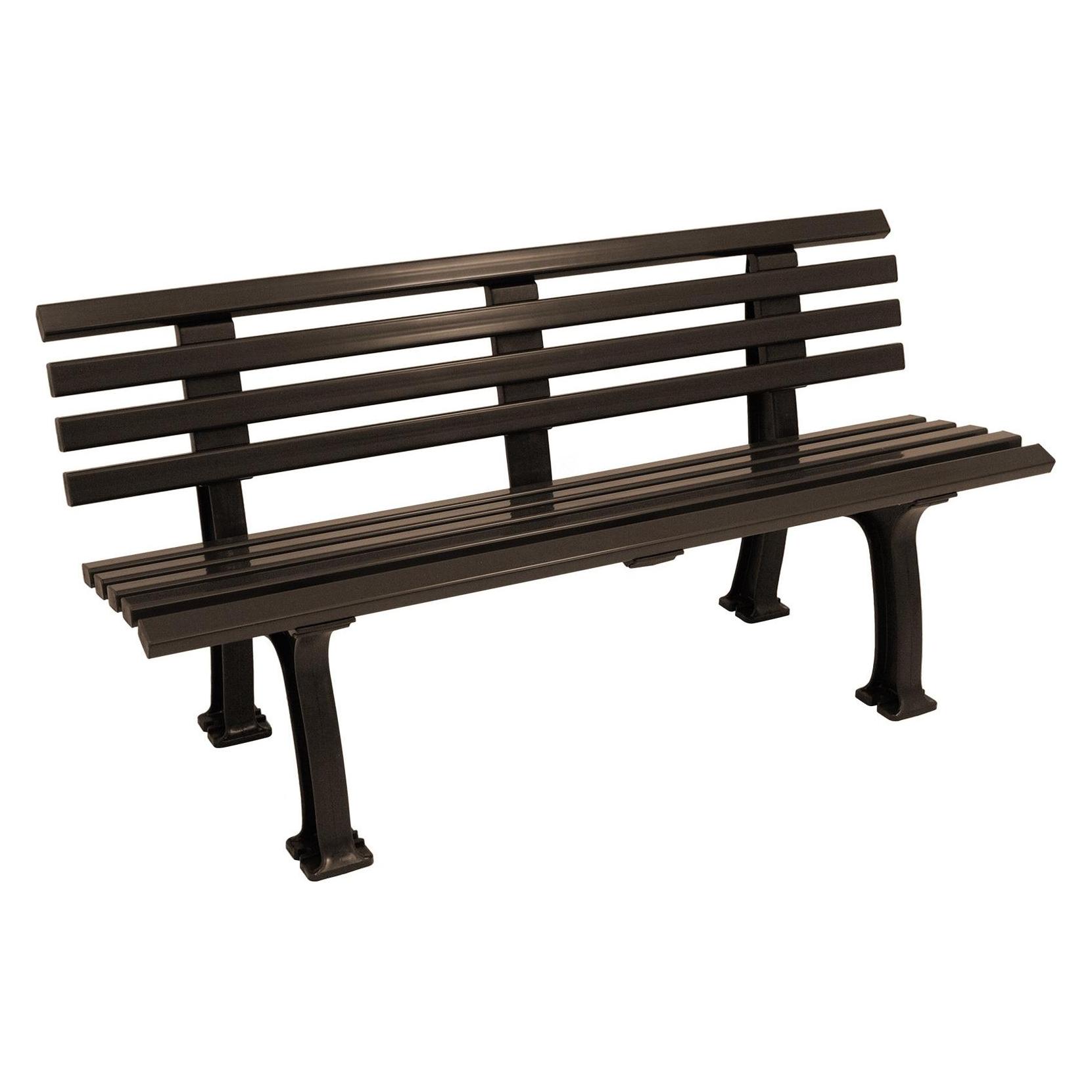Blome Gartenbank Sylt Kunststoff 3-Sitzer schokobraun (10952)