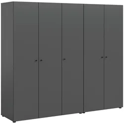 Drehtürenschrank DARWIN ca.200x176x51cm Anthrazit