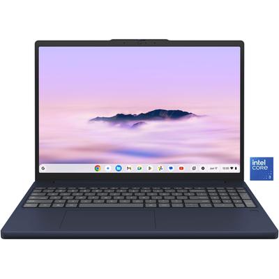 LENOVO Chromebook "Chrome 15ITN10", blau (cosmic blau), 8 GB RAM, Core 3, ChromeOS, Notebooks, 128 GB UFS Festplatte, Chromebook Plus