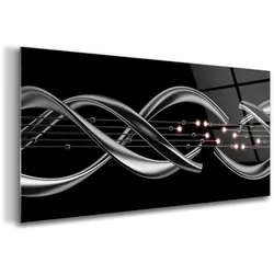 GLASBILD 140x70 cm Moderne Kunst