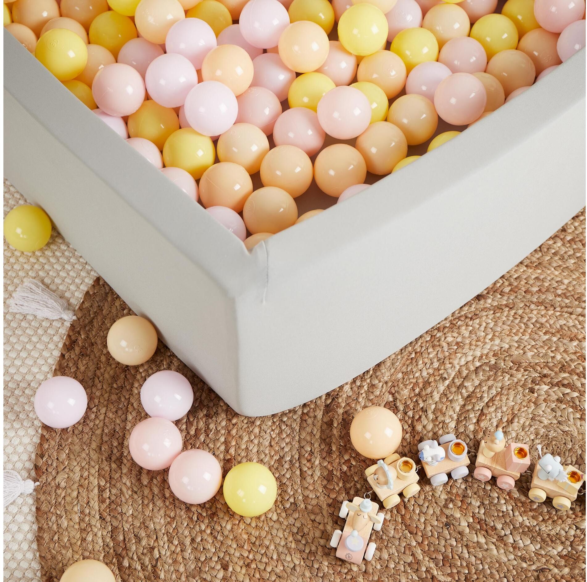 Bällebad BIECO "für Bällebad", Kinder, bunt (beige, gelb, rosa, violett), Kunststoff, Bällebäder Bällebad beige, gelb, rosa, violett Einheitsgröße