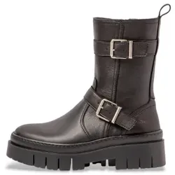 Art für Damen. 119581101003_001 Lederstiefeletten 1958 schwarz (42), Wohnung, 3 bis 5 cm, Reißverschluss, Lässig
