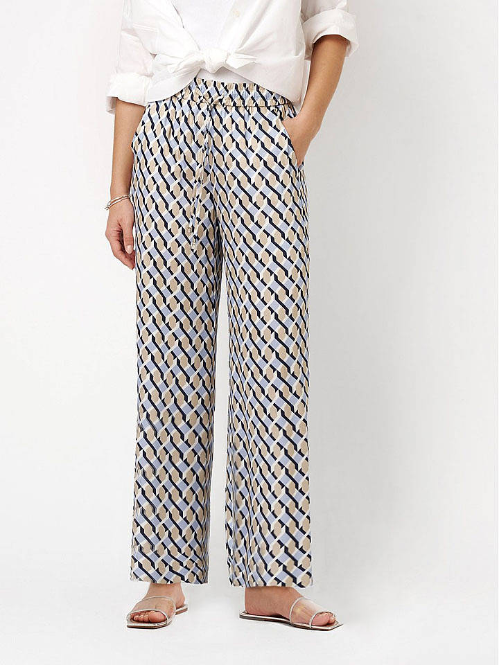 Rosner Hose in Beige/ Hellblau - 40/L32