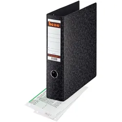 bene Doppelordner 2x A5 quer Karton schwarz