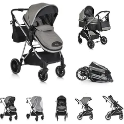 Moni, Kinderwagen, Kombikinderwagen 2 in 1 Kali 22 kg (0 Monate - 4 Jahre)