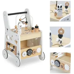 Moni Lauflernwagen W16E248 Holz Zahnräder