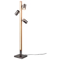 Trio Stehleuchte Marley Metall Silber