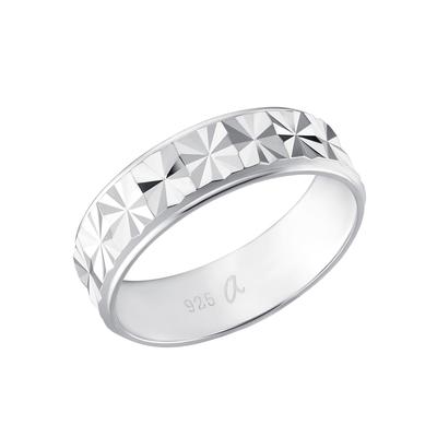 Fingerring AMOR "Uni Chic" Gr. 58, silber (silberfarben), Fingerringe, Damen, 58, Silber 925 (Sterlingsilber), 5mm, Fingerring