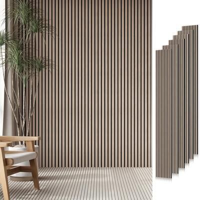 Yvanla Soundproof Wood Slat Panels Acoustic Wall and Ceiling Panels