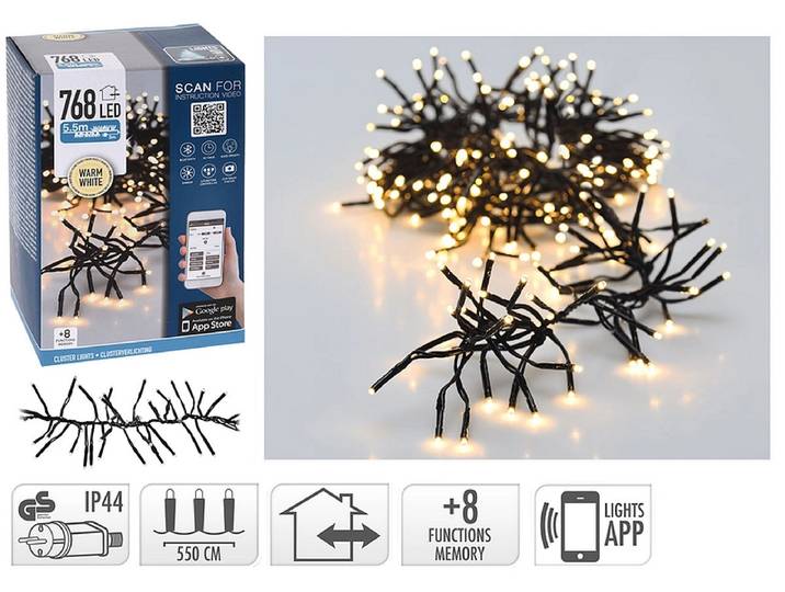 LED-Girlande NATURAL XMAS 550cm