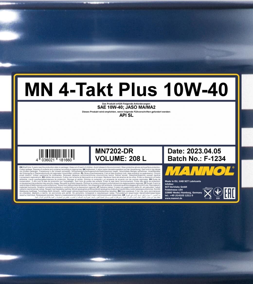 MANNOL MN7202-DR Motoröl