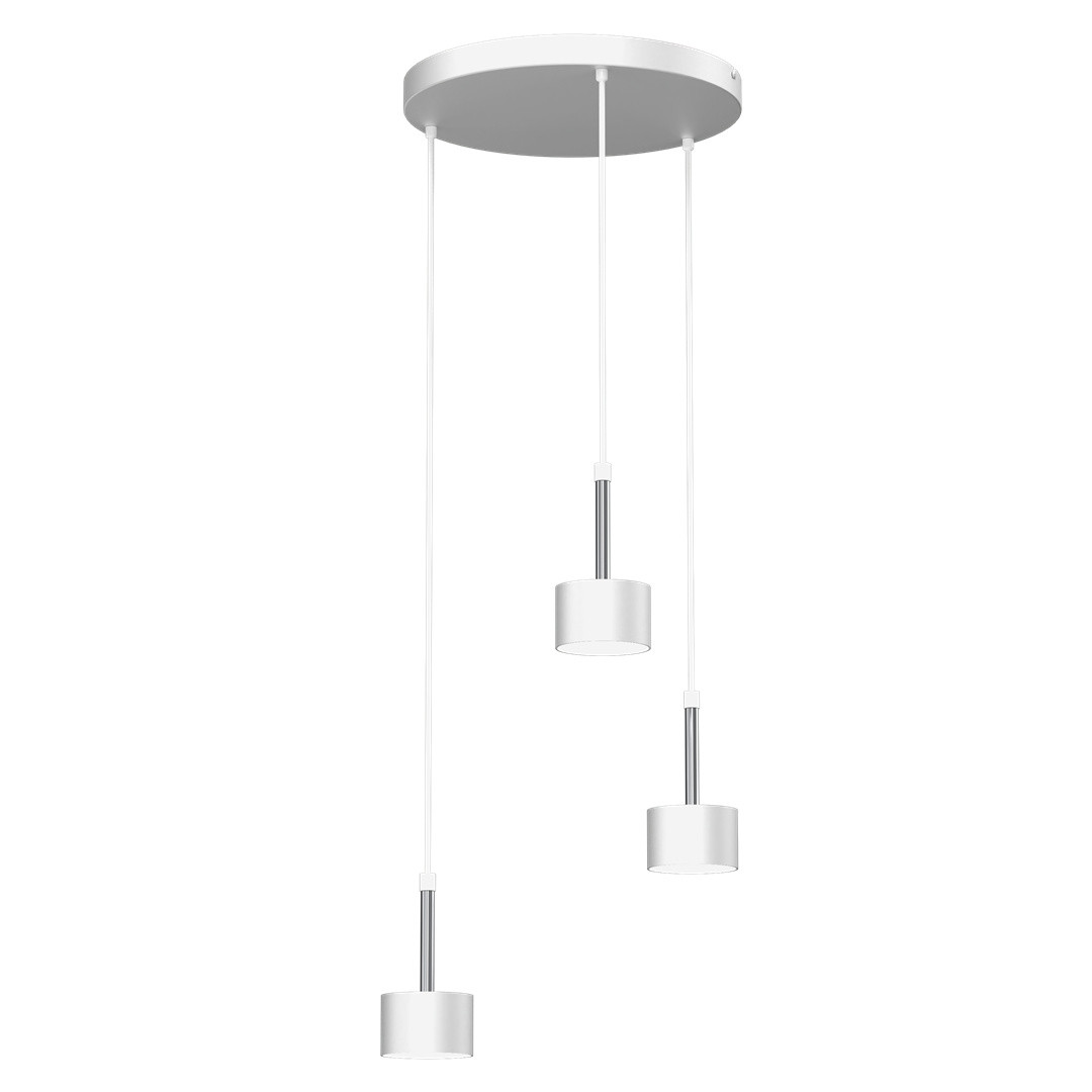 Milagro ARENA MLP7780 witte en zilveren kroonluchter hanglamp