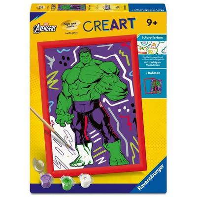 CreArt, Malen nach Zahlen Kinder Marvel Avengers - Hulk Smash