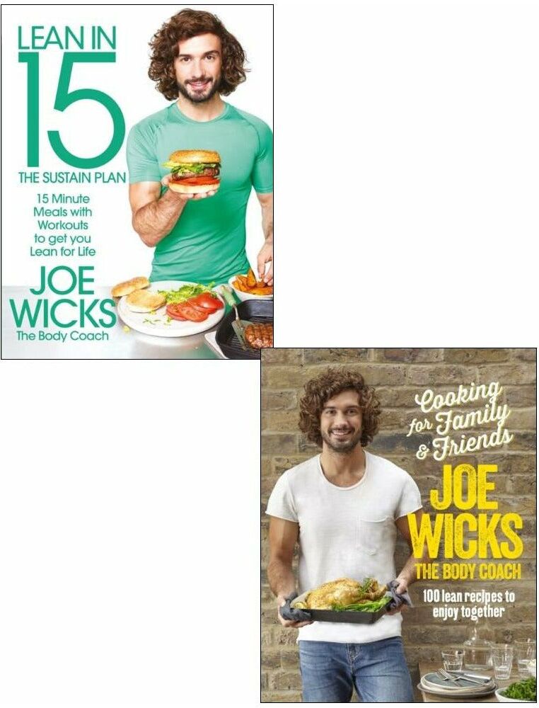 MACMILLAN Cooking for Family and Friends (HB) and Lean in 15 The Sustain Plan 2 Books Collection Set