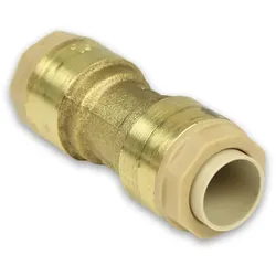 Messing Steckfitting Kupplung für Kupferrohr, verschiedene Größen (Ausführung: 18 mm)