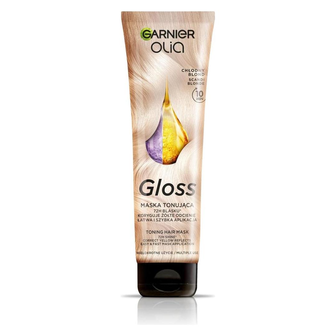 Garnier Olia Gloss Coloring Mask Hair Toner Cool Blonde 150ml (Blond) (3600542658966)