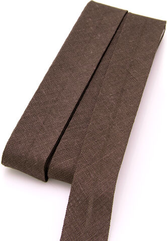 buttinette Baumwoll-Schrägband, dunkelbraun, Breite: 2 cm, Länge: 5 m